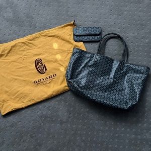 Grey Goyard Tote and Wallet (Dust Bag Inc.) GRT CND